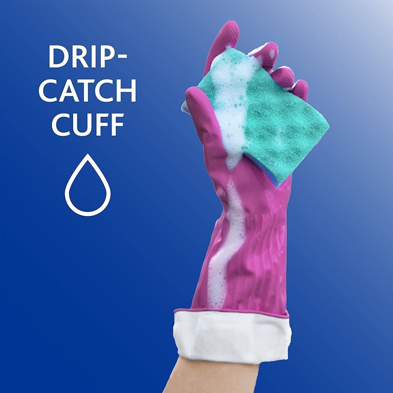 PLAYTEX Living Drip-Catch Cuff Gloves, Medium 1 Pair (Pack of 3) - Image 4